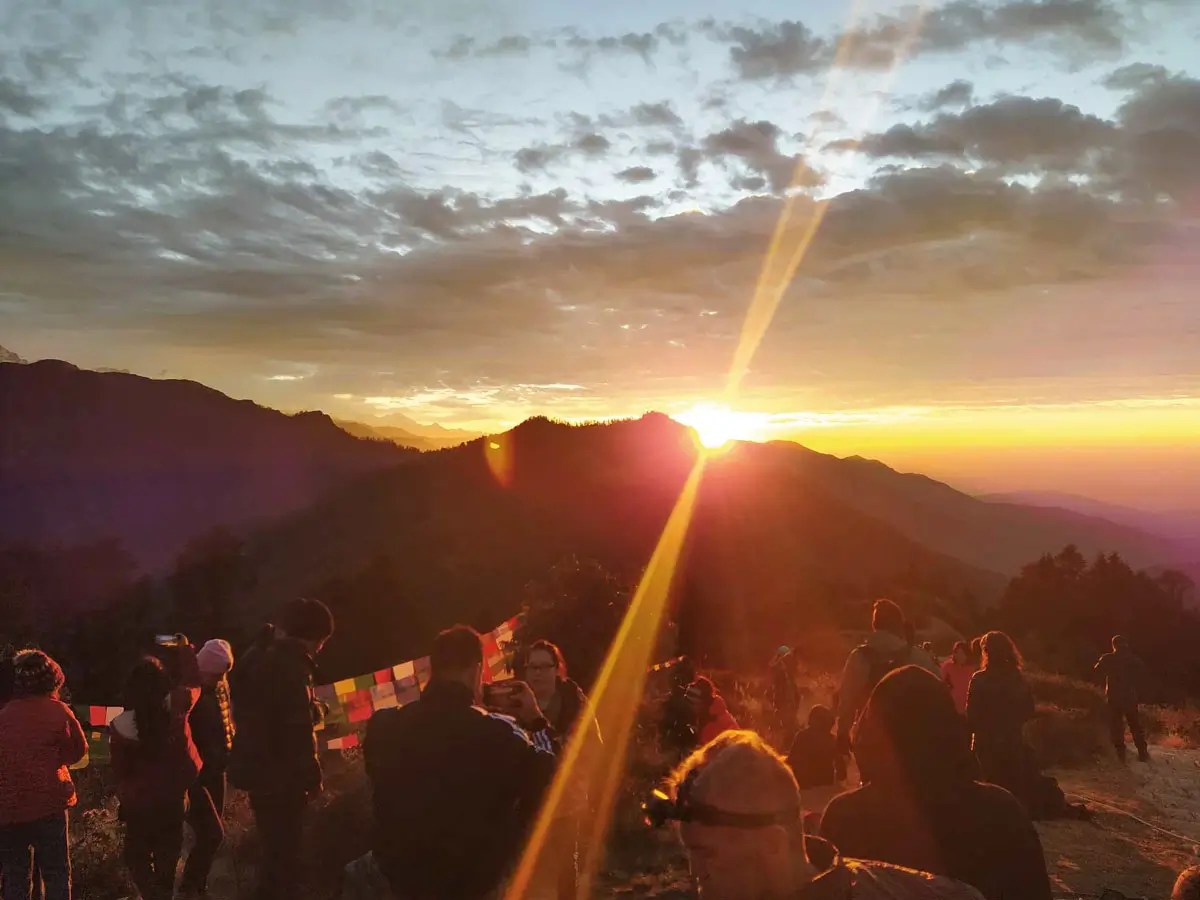 Sunrise view from Poon Hill