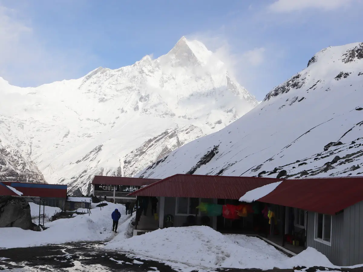 The Annapurna Base Camp in Winter