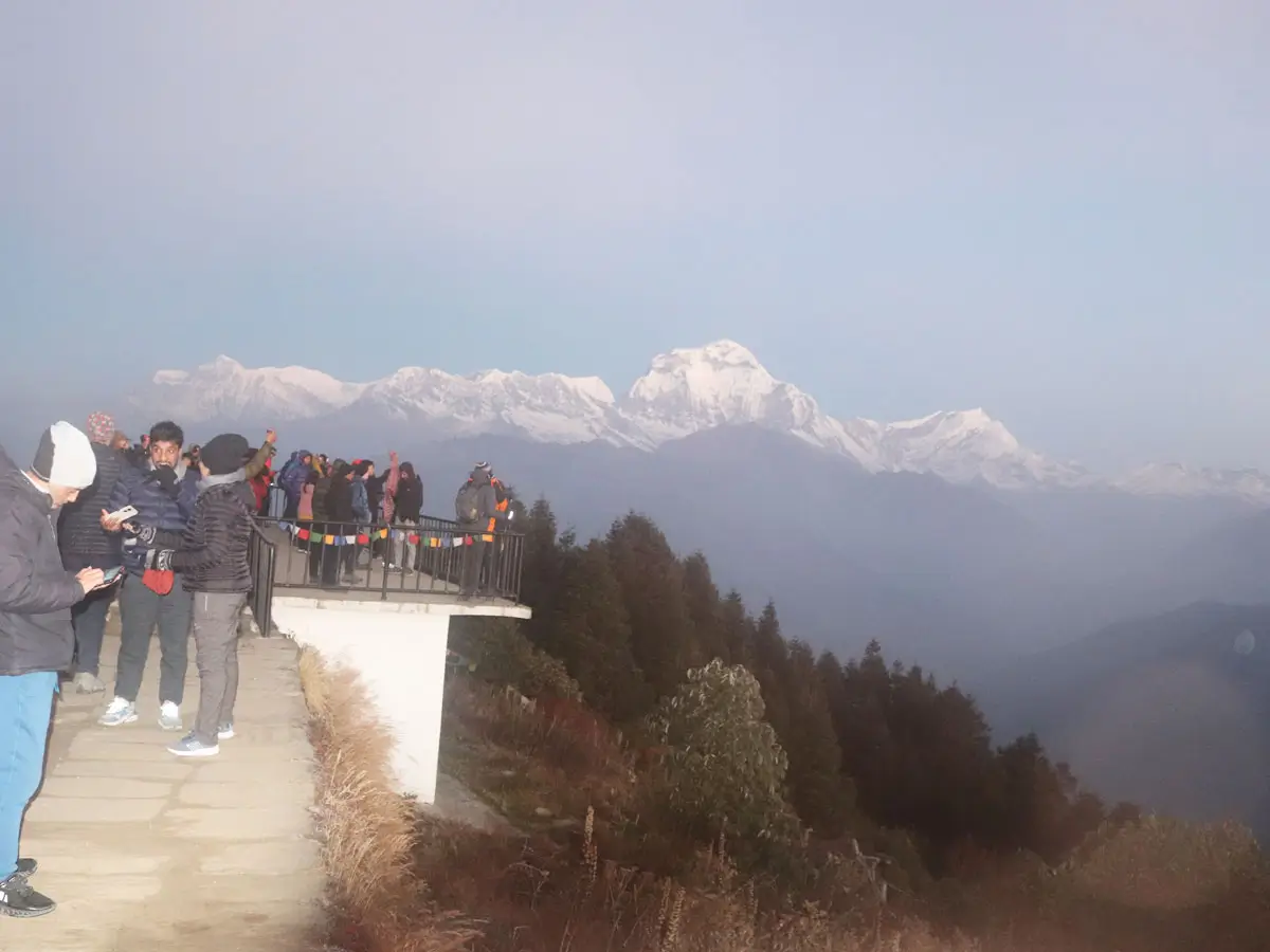 The Himalaya view from Poon Hill