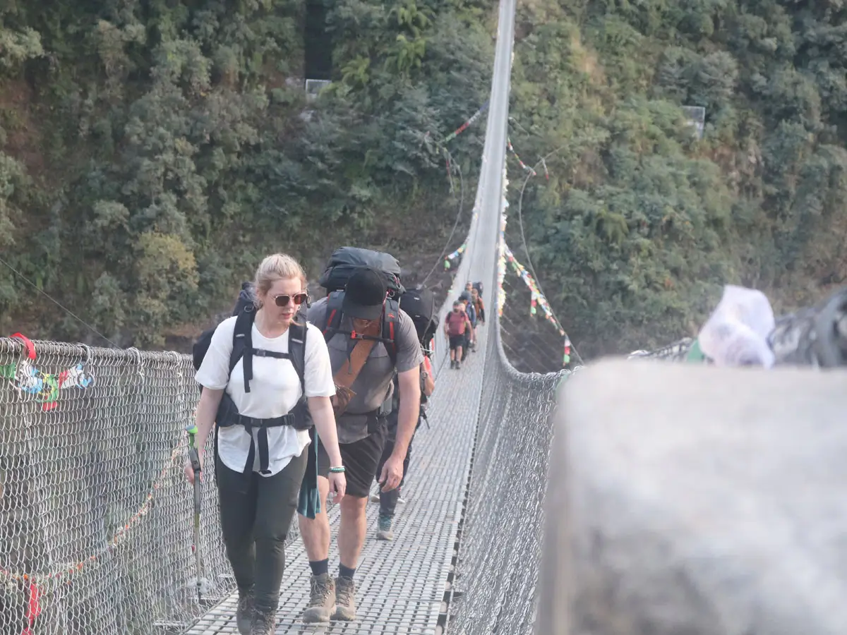 Bridge to cross on ABC Trek