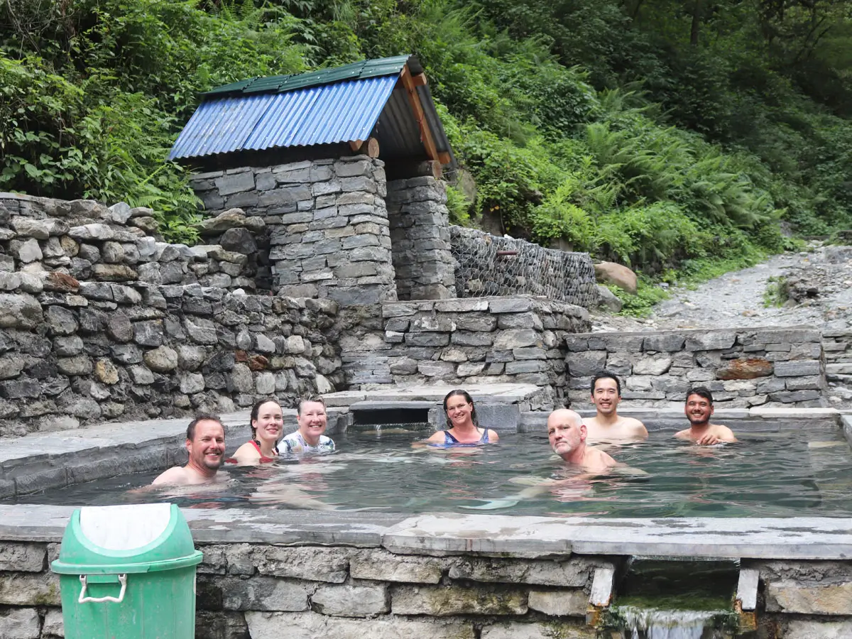 Hot spring in Jhinu Danda