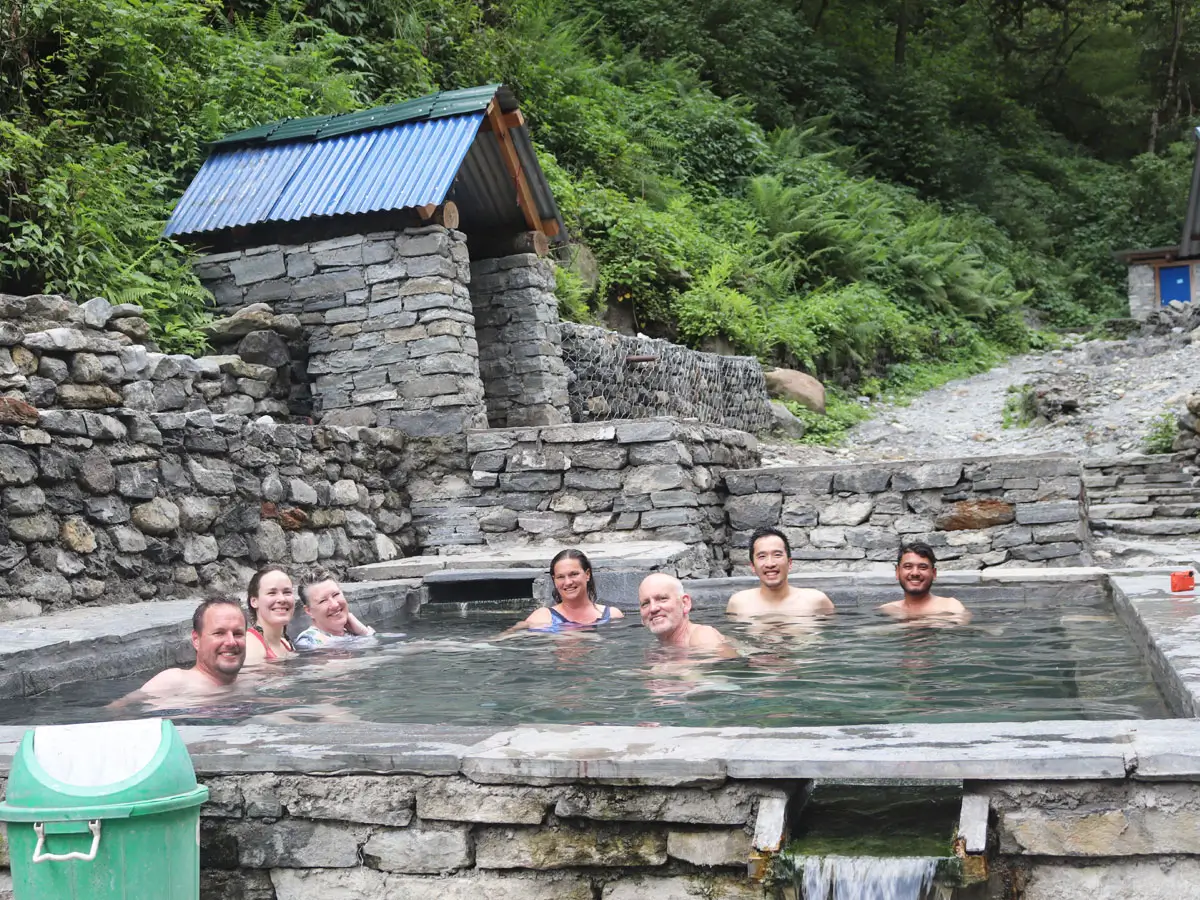 Hot spring in Jhinu Danda