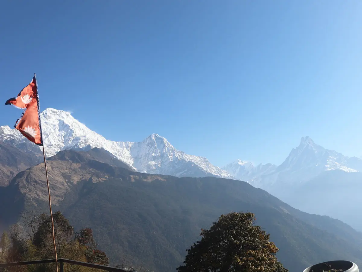 Himalaya View from ABC Trek route