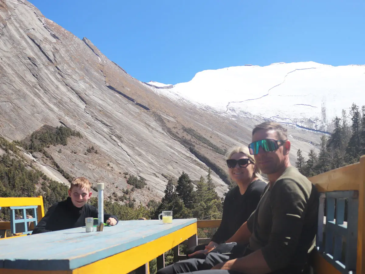 Resting on Annapurna Circuit Trail
