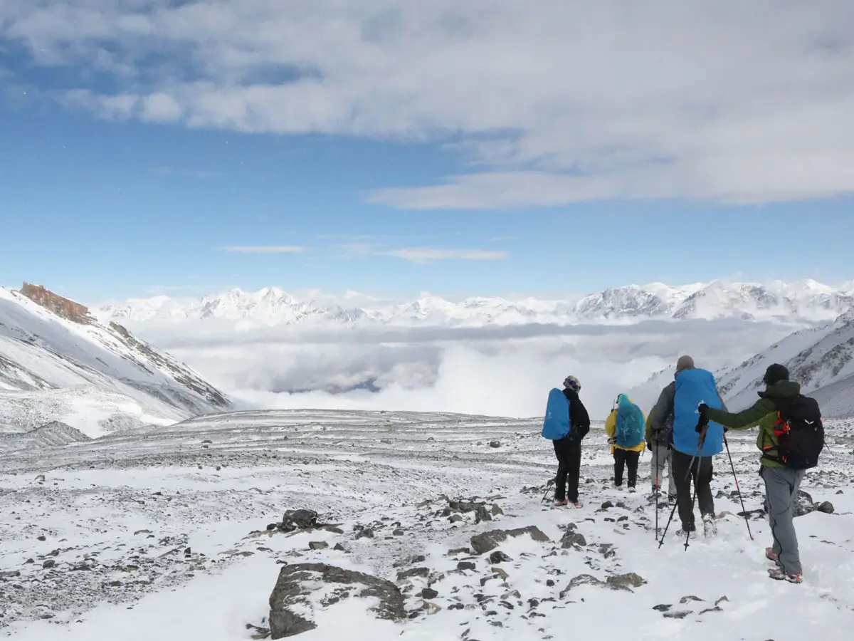 Walking towards Thorong La