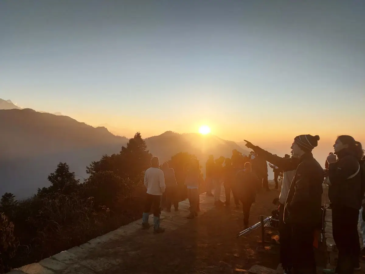 Sunrise view from Poon Hill!
