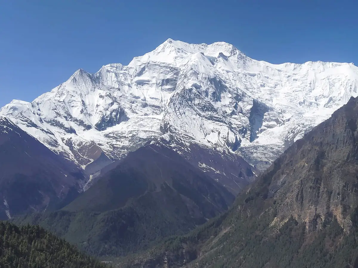 Himalaya view on Annapurna Circuit
