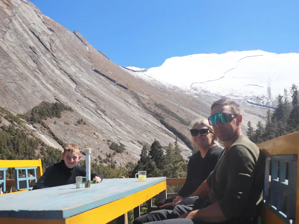 Tea Break on Annapurna Circuit Trek