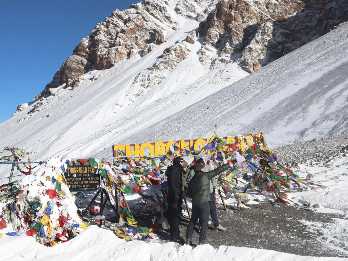 The Thorong La top