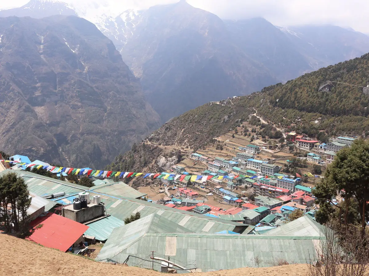 The Namche Bazaar