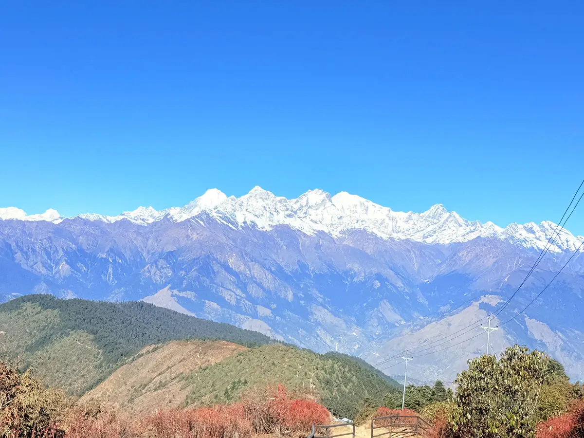 Himalaya view in Langtang Trek