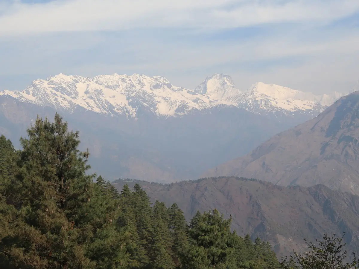 Himalaya view in Langtang Trail