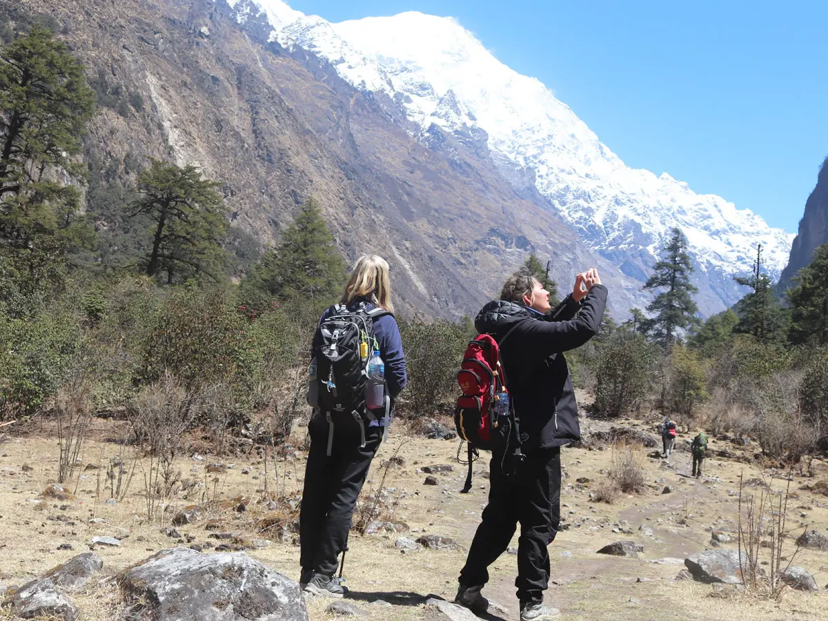 Enjoying the Langtang Trek