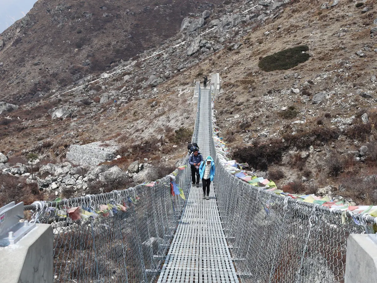 Bridge on Langtang Valley Trek