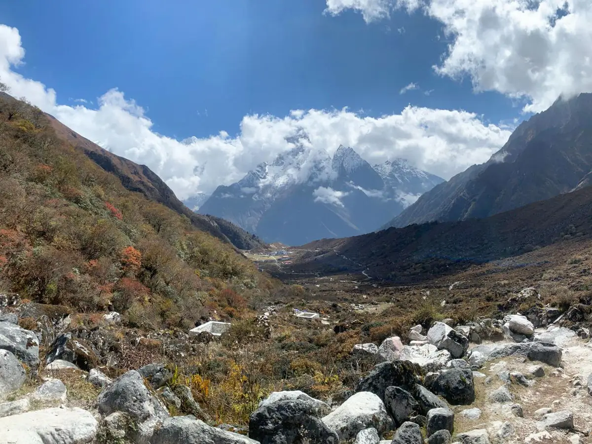 Himalaya view in Manaslu Trail