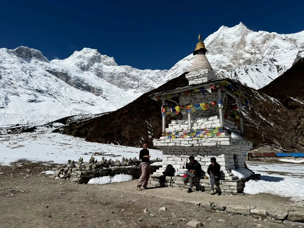 Resting place in Manaslu Trail