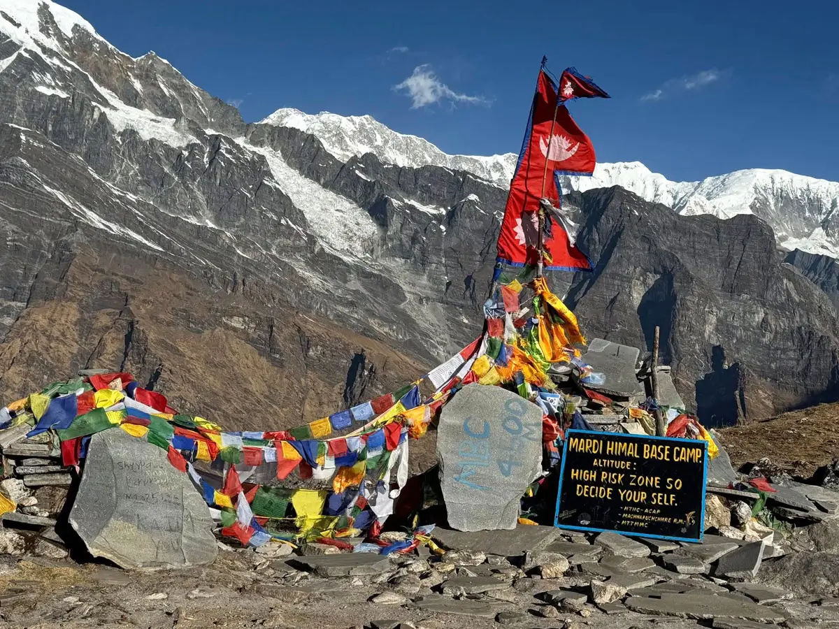 The Mardi Himal Base Camp
