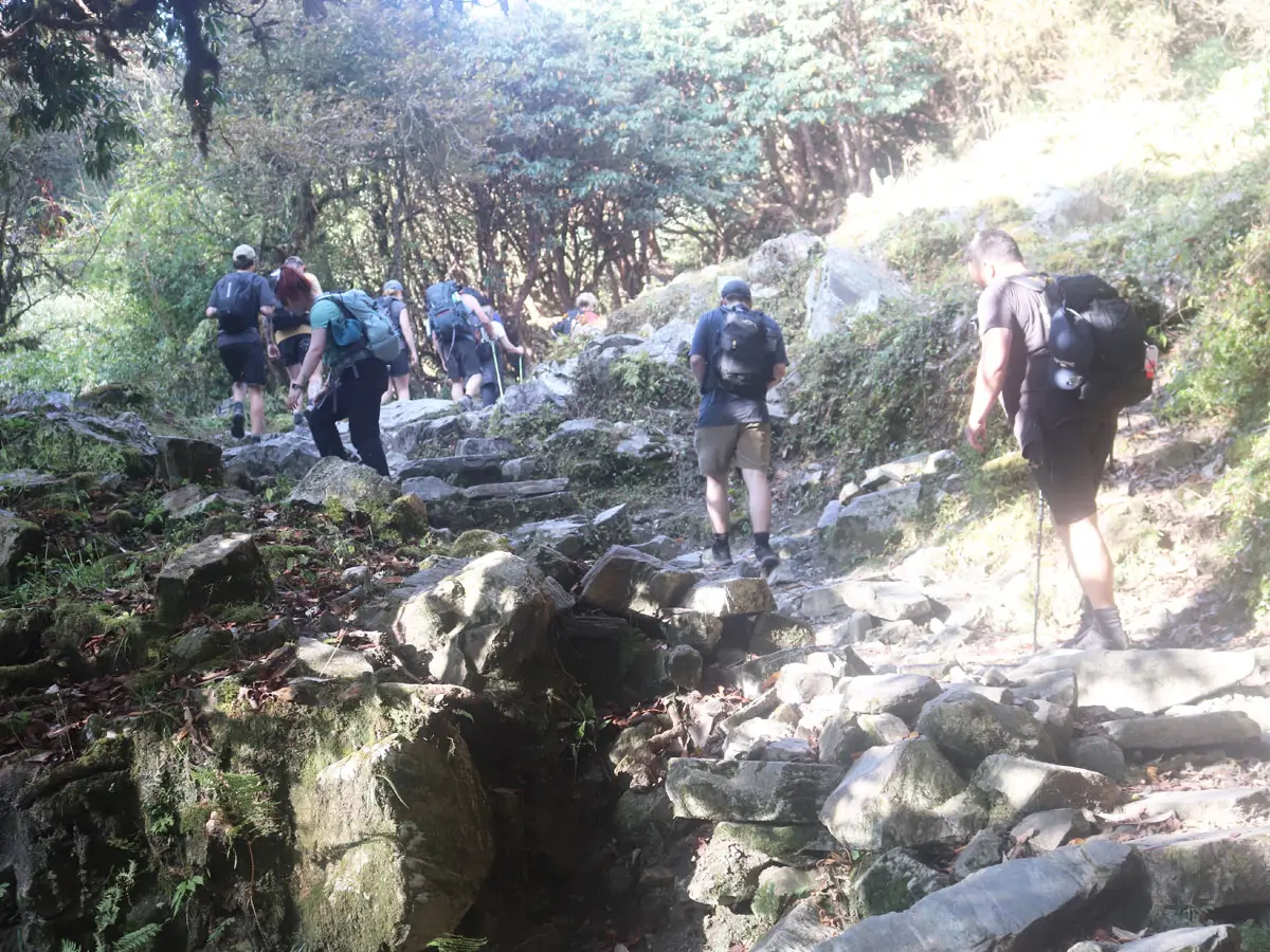 Walking towards Ghorepani