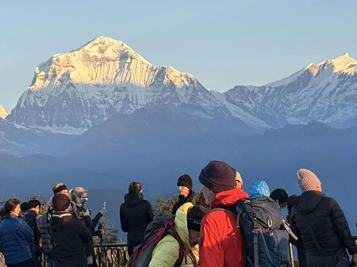 Himalaya view on Poon Hill Trek