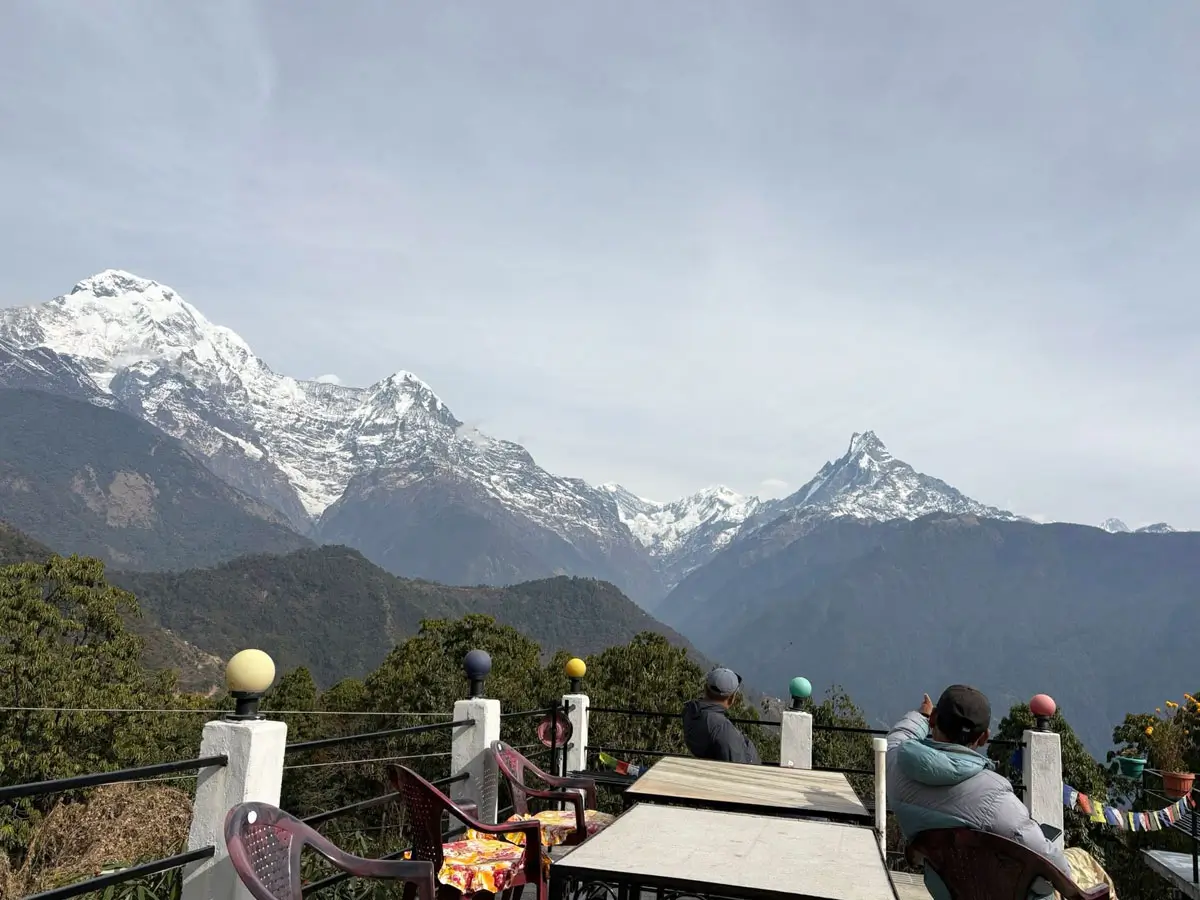 Himalaya view on Poon hill Trek