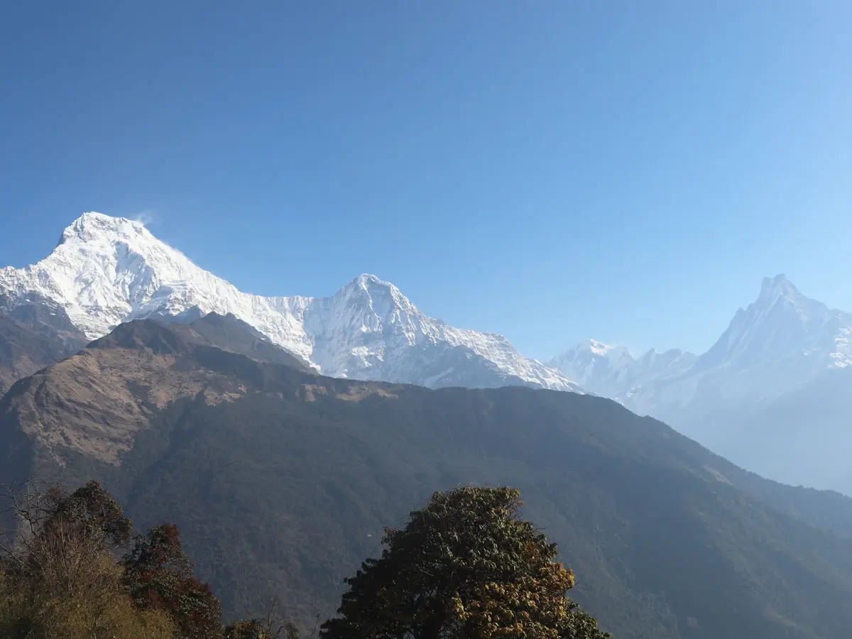 Himalaya view on Poon hill Trek