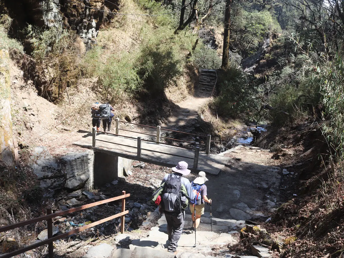 Walking towards Poon Hill